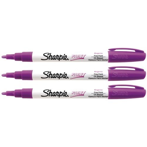 Sharpie Fine Point Marker Magenta- Pack of 3