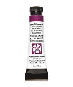 DANIEL SMITH 284610101 Extra Fine Watercolors Tube, 5ml, Rose of Ultramarine