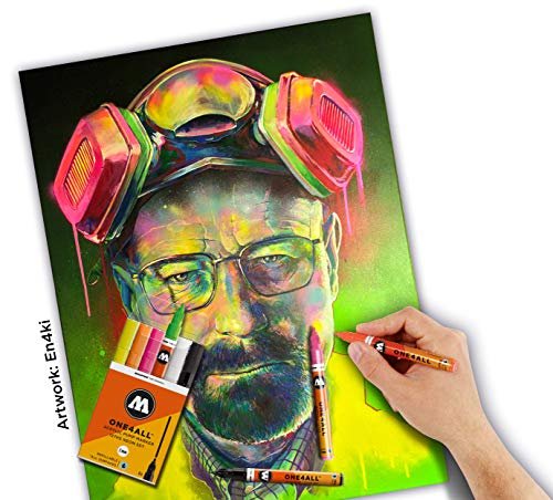 Molotow ONE4ALL Acrylic Paint Marker Set, 6 Pastel Colors, 15mm (200.461) - Image 4