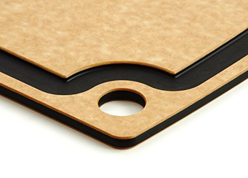 Epicurean Gourmet Series Cutting Board with Juice Groove, 19.5-Inch by 15-Inch, Natural/Slate - Image 3