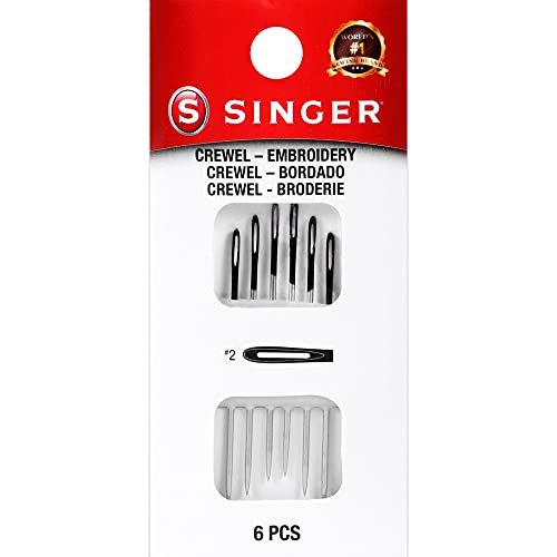 SINGER Hand, Set of 6 Sewing, Size 2 Crewel Needles - Image 11