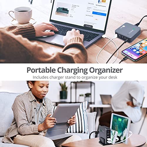 SIIG USB C Charger 5 Port 45W with Quick Charge 3.0 - Image 3