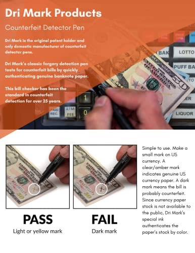 Dri Mark Dual Test - 1 UV Light/Pen Combo Plus 1 Holder with Coil - Image 2