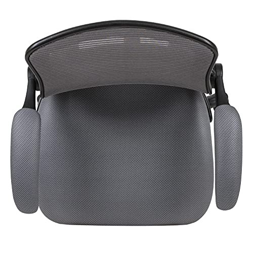 Flash Furniture Mid-Back Dark Gray Mesh Ergonomic Drafting Chair with Adjustable Foot Ring and Flip-Up Arms - Image 5