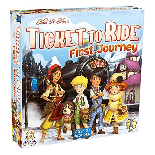 Ticket to Ride First Journey Europe Board Game - White